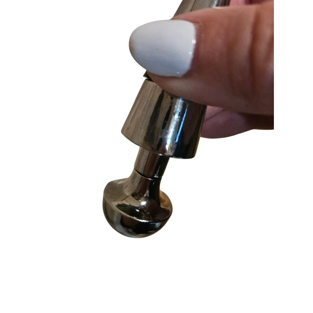 Vintage Sleek Silver Tone Tapered Wine Bottle Stopper - 4